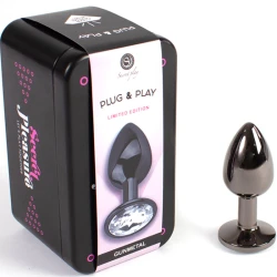 Plug Anal Secretplay, Small 7 Cm, Gri Metalic