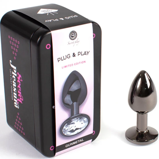 Plug Anal Secretplay, Small 7 Cm, Gri Metalic