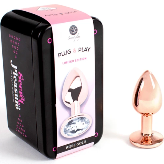 Plug Anal Metal Rose Gold, Mic