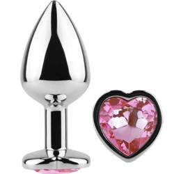 Plug Anal Metal Heart, Mic, Fucsia