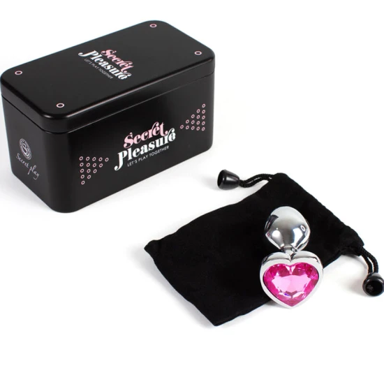 Plug Anal Metal Heart, Mic, Fucsia