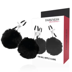 Cleme pentru mameloane cu pompoane, Negru