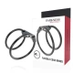 Inel Testicular Double Flexible, Realist, Negru