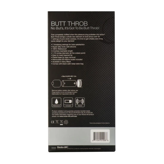 Stimulator punct G anal, 7 trepte, Negru