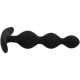 Rupert Anal Ball Chain, 10 cm, Negru/Argintiu