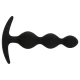 Rupert Anal Ball Chain, 10 cm, Negru/Argintiu