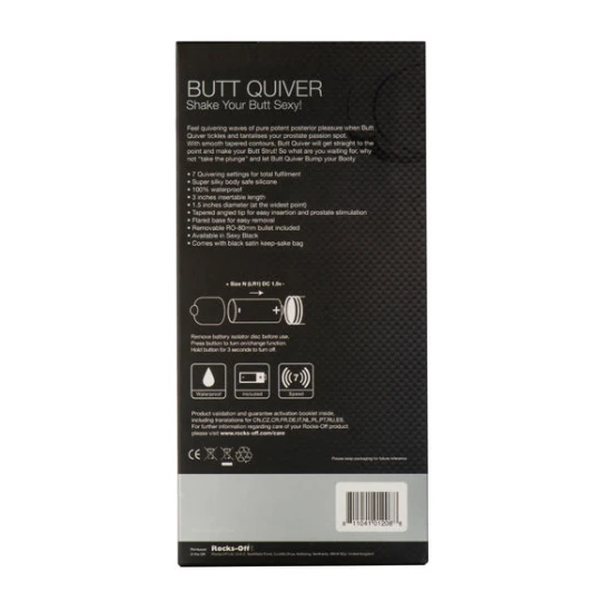Stimulator tip glonț P-Point, Negru