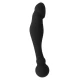 NEGRU ȘI ARGINTIU - DILDO STIMULATOR KARL G-POINT, 18 CM