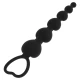 NEGRU - ARGINTIU - Mărgele Anal tip Milan Chain of Hearts, 18 cm