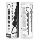 NEGRU - ARGINTIU - Mărgele Anal tip Milan Chain of Hearts, 18 cm