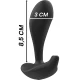 NEGRU&ARGINTIU - Plug Anal din Silicon pentru Telecomandă Dwayne, Roz