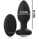 WELLS PLUG ROTATOR ANAL DIN SILICON, CU TELECOMANDĂ, NEGRU ȘI ARGINTIU