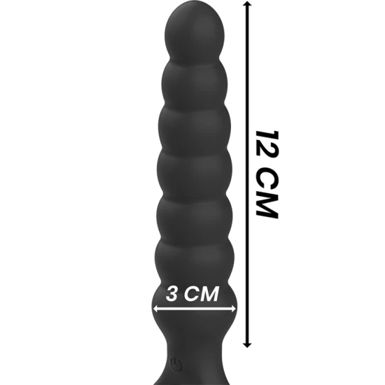 Plug Anal Vibrator Bob, negru