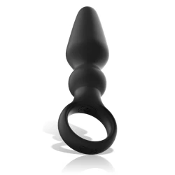 NEGRU & ARGINTIU - OZZY Plug anal din silicon puternic, Roz