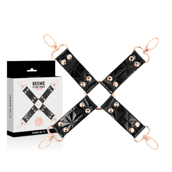 Cătușe Edition Vegan Leather Hog Tie, Negru
