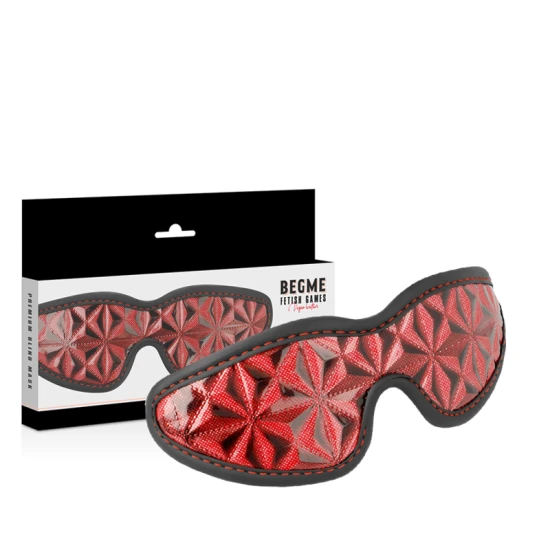 Masca Premium Blind - Căptușeală Neopren, Roșu