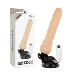 Vibrator Realistic - Telecomandă, Flesh, 19.5 cm -O- 4 cm