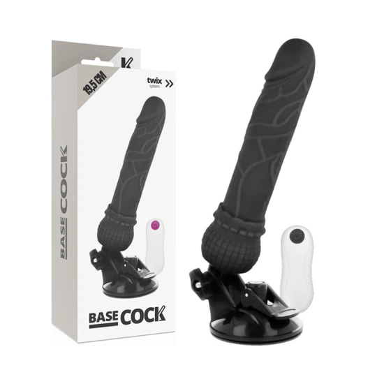 Vibrator Realistic - Negru, 19.5 cm.