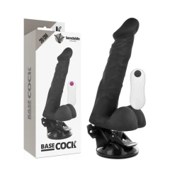 Dildo Articulat - Realist, Negru, 20 cm.