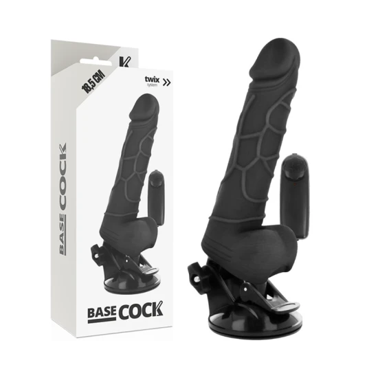 Vibrator Realistic - Negru, 18.5 cm.