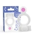 Inele vibrante - Model dublu, transparent