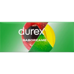DUREX - Prezervative Pleasure Fruits, aromă fructe, multicolor