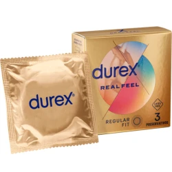 DUREX - Prezervative Real Feel, 3 bucăți