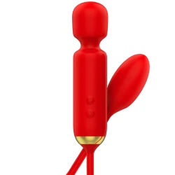 Wand + ou vibrator dublu, Roz