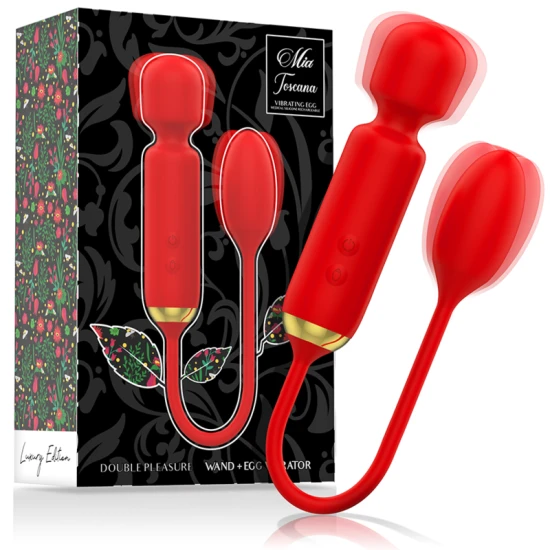 Wand + ou vibrator dublu, Roz