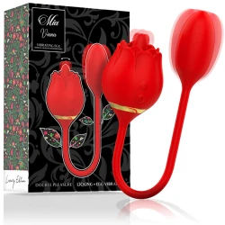 Ou vibrator dublu pentru stimulare clitor + vibrații, Roz