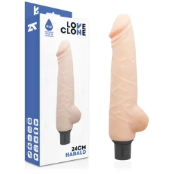 Vibrator realist cu autolubrifiere, 24 cm x 4 cm