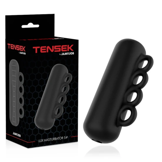 Masturbator TENSEK 5 - Design inovator, Negru, Mărime Unică.