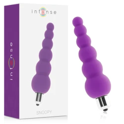 Vibrator anal și vaginal din silicon, lila