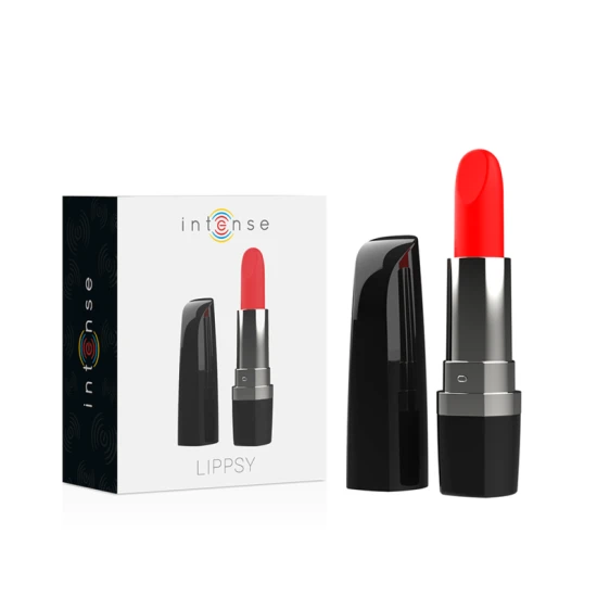 INTENSE - Ruj vibrator mini, Roz/Negru