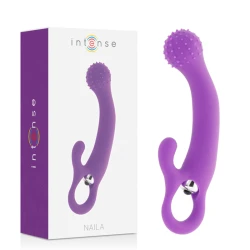 Vibrator Naila - Stimulare G-spot, Violet, 17.5 cm.