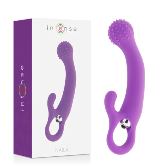 Vibrator Naila - Stimulare G-spot, Violet, 17.5 cm.