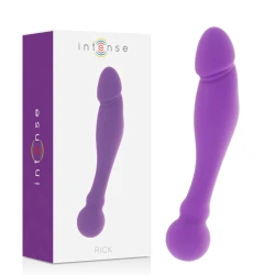 INTENSE - Jucărie din silicon tip Rick Dual, Liliac
