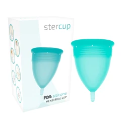 Cupă menstruală din silicon FDA, Aquamarine, mărimea L