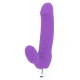 Dildo din silicon lila, 7 moduri vibrații, 17.5 cm