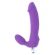 Dildo din silicon lila, 7 moduri vibrații, 17.5 cm
