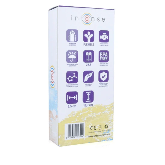 INTENSE - Vibrator LEO, Liliac, Silicon Luxe