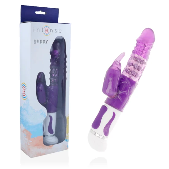 Vibrator Guppy - Intensitate, Violet, Mărime Medie.