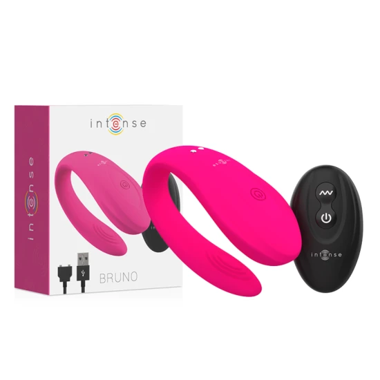 INTENSE - Vibrator tip partener dublă plăcere, Roz