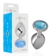Plug anal Diamond Jewel - Detalii albastre, Mărime M