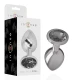 Plug anal Diamond Jewel - Metal, Negru, Mărime L