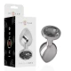 Plug anal cu cristal negru - Metal, Negru, Mărime S