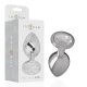 INTENSE - Plug Anal din Aluminiu, Metal, Argintiu, Cristal Argintiu, Mărimea L