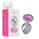 Plug Anal Intense - Cristal Roz, Metal, Mărime S