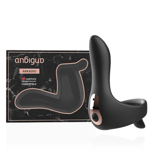 Vibrator Arkadio - Stimulator Gland Perineu, Negru, Mărime Unică