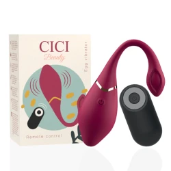 Vibrator tip ou din silicon premium, cu telecomandă, Negru